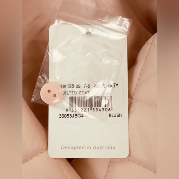 Bardot Junior Tween Girl Grace Quilted Coat In Blush Removable Faux Fur … - Picture 8 of 9